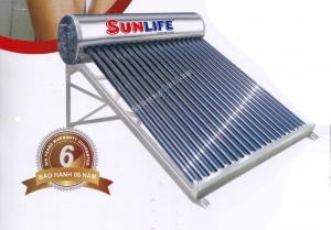 Máy nước nóng năng lượng mặt trời SUNLIFE inox SUS304 - 120 lít