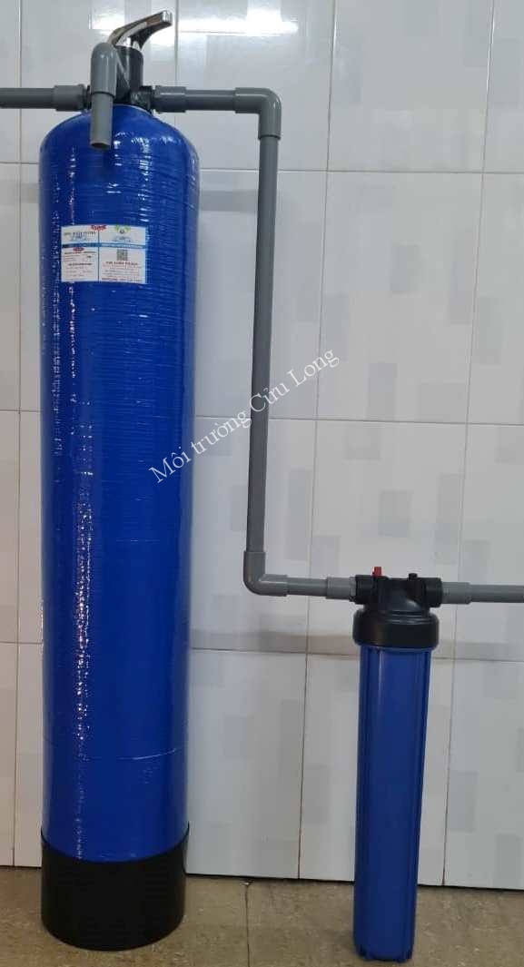 Cột lọc khử phèn trong nước máy vỏ Composite (Lưu lượng: 800 - 1500 lít/giờ)