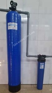 Cột lọc khử đá vôi (độ cứng) trong nước giếng vỏ Composite (Lưu lượng: 300 - 500 lít/giờ)