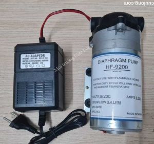 Bơm tăng áp 36VDC HF-9200 + Nguồn 36VDC/2A - Made in Taiwan