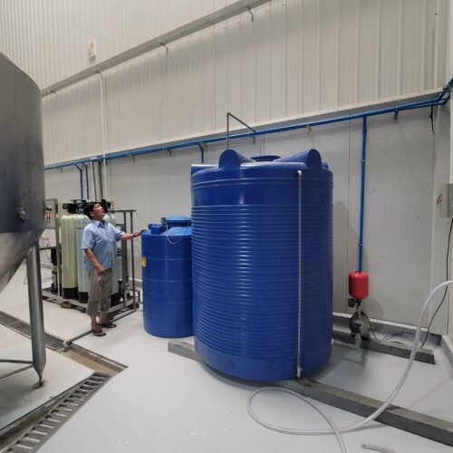 Hệ thống lọc nước RO của nhà máy bia Đức MAD trong KCN Tân Kim sau khi được cải tạo