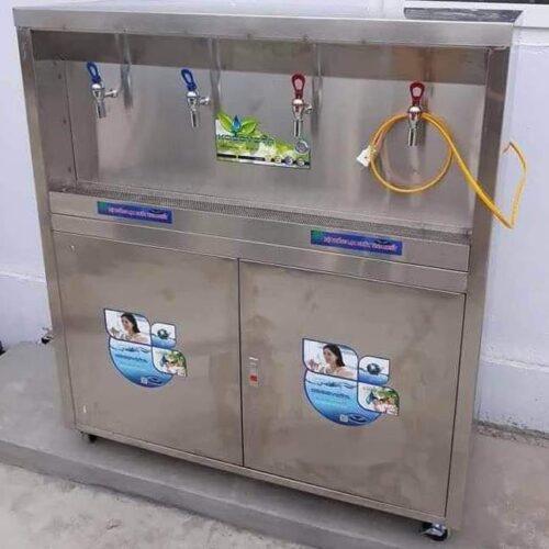 Máy lọc nước ro bán công nghiệp tủ inox đôi