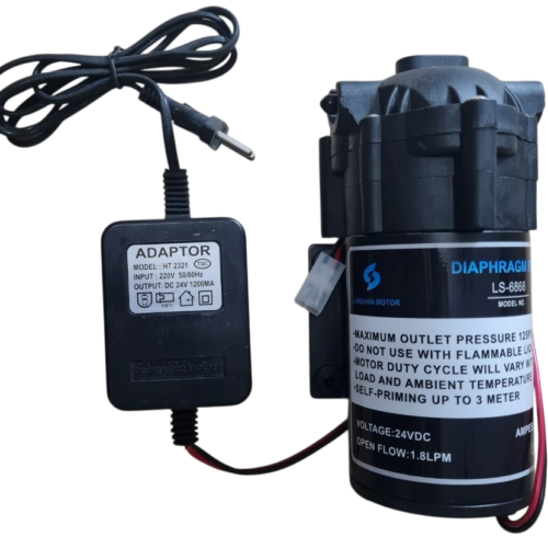 Bơm tăng áp RO LS-6868 kèm nguồn 24V-1.2A