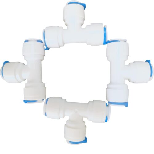Linh kiện lọc nước - 10 cái Tê nối nhanh 6-6-6 7 Tê đều nối nhanh phi 6