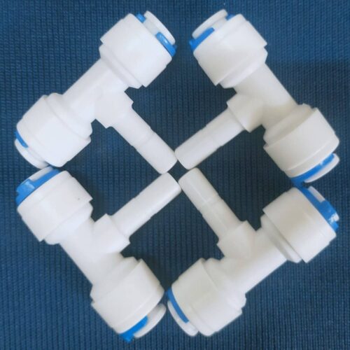 Linh kiện lọc nước - Tê giữa C6-D6-C6 6 Tê giữa đực ra nối nhanh phi 6