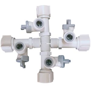 Linh kiện lọc nước - Van cấp nước cho máy RO phi 10 1 Van cap nuoc 21 ra phi 10 2