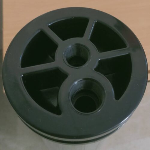 Linh kiện lọc nước - Nắp (nhựa) vỏ màng RO Inox 4040 8 Nắp (nhựa) vỏ màng RO Inox 4040